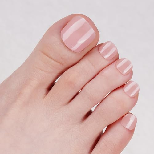 DANNI & TONI Halb ausgehärtete Gel Nagelfolien (Tint Nude) Nackt Glänzend Gel Nagel Aufkleber, Pedi Wraps Fußnägel Nagelfolie Pediküre Wraps 37 Aufkleber