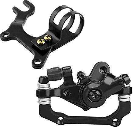 Universal Bicycle Disc Brake Conversion Kit Steel Bracket & Aluminum Caliper Compatible with 160mm Rotors Single or Dual Kit Options(Rear Wheel, 1 Bracket & 1 Caliper)