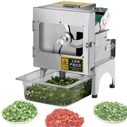 Râpe électrique pour oignons verts, trancheuse commerciale pour légumes et fruits, épaisseur réglable de 1,3 à 35 mm, pour piments et pousses d'ail, pour la maison et le restaurant,B