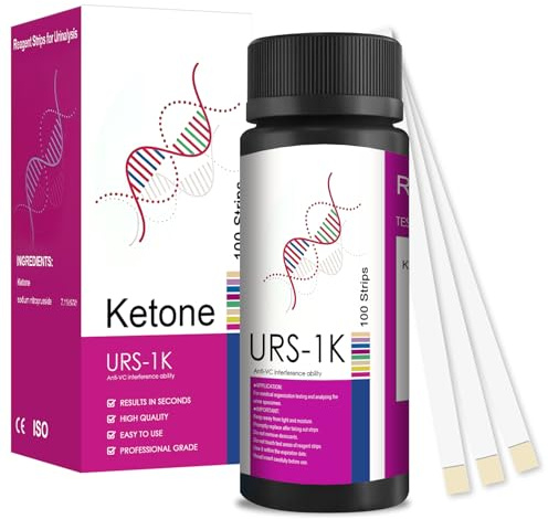 100 Stück Ketose Teststreifen,Keto Test,Keton Teststreifen für die Keto Ernährung und Diät,Heimgebrauch