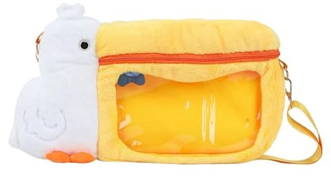 Borsetta Portaoggetti Multiuso - Portamonete, Portatrucchi, Necessaire da Viaggio, Portapenne, Organizer per Cosmetici e Accessori (Pellicano bianco)