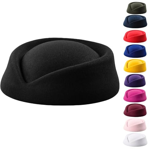 Fascinator Wolle Hostessen Pillbox Hut Millinery Herstellung 39 Mütze