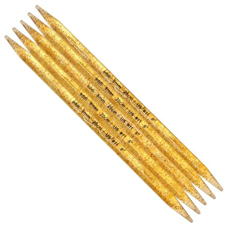 Addi Strumpfstricknadeln 25 cm 12 mm - Champagner, 1 Stück