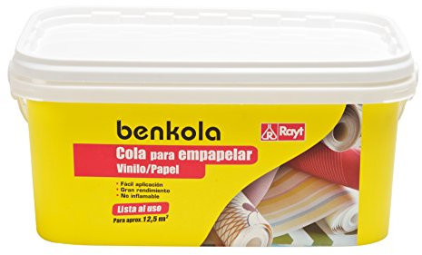 Rayt 1760-85 Benkola papel vinilo: Cola para empapelar. Lista al uso. Papel pintado o vinilo con dorso de papel o tejido. 2,5 kg