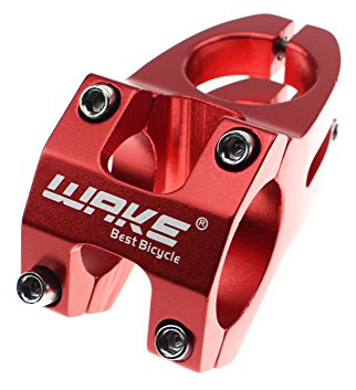 CYSKY Attacco Manubrio Corto 31,8 45mm in lega di alluminio MTB Attacco Manubrio della bicicletta per la maggior parte delle Bicicletta da Strada BMX MTB (rosso)
