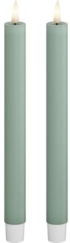 Deluxe Homeart Salbei Green Stabkerze 2 Stck. (24 cm)