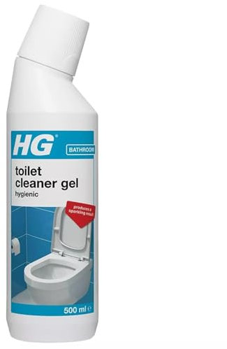 HG Toilet Cleaner Gel 500ml Powerful Limescale Remover & Anti-Stain Formula Deep Cleaning Gel for Toilet Bowl, Rim & Seat Fresh Fragrance Hygienic Bathroom Maintenance Solution Blue - 1 Pack