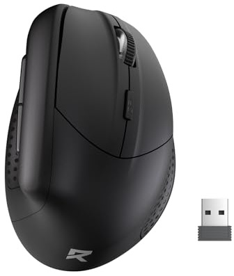 Redragon BM-4033 Wireless Gaming Mouse, 4000 DPI 2.4Ghz Vertical Mouse w/ 5 DPI Levels, Ergonomic Design for PC/Mac/Laptop