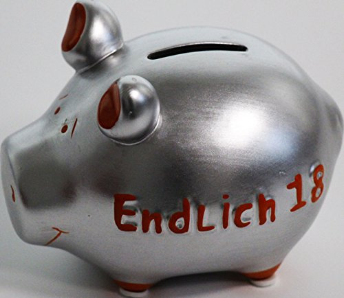 KCG Spardose Sparschwein klein Endlich 18