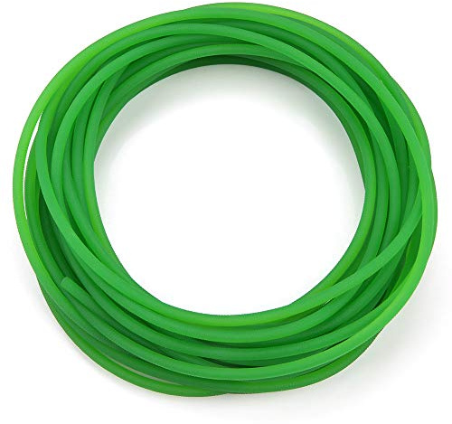 PU Polyuretan Runt Bälte OD 4mm Glänsande Polyuretan Runt Bälte 10m Grov Finish Grön