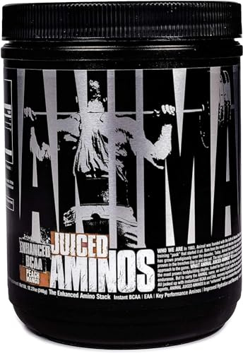 Animal Juiced Aminos - 6g BCAA/EAA Matrix Plus 4g Amino Acid Blend for Recovery and Improved Performance - Peach Mango - 30 Servings