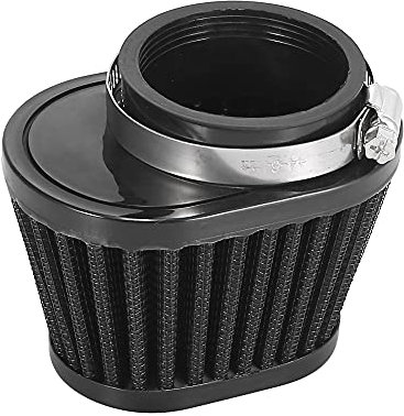 Motoforti Filtre à air universel 51 mm rond conique pour moto Noir