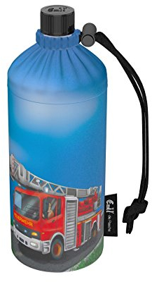 Emil Trinkflasche aus Glas für Mädchen & Jungen isolierte Glasflasche für Schule, Freizeit, Sport: Kinder & Eltern Action 0,4l