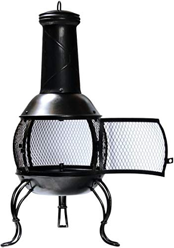 KCT Classical Chiminea Outdoor Garden Patio Heater Log Burner for BBQs Camping