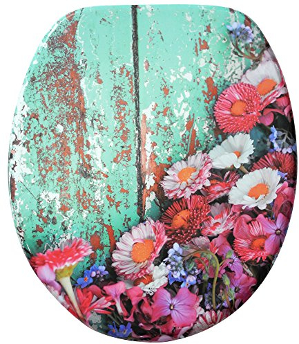 Sanilo WC Sitz mit Absenkautomatik, hochwertiger Toilettendeckel, einfache Montage, stabile Scharniere, Spring