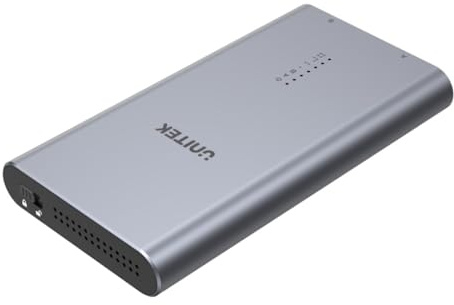 UNITEK S1206A SolidForce USB-C to PCIe/NVMe M.2 SSD 10Gbps Dual Bay Enclosure with Offline Clone