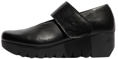 Fly London Women's VARI188FLY Mary Jane Flat, Black, 6 UK