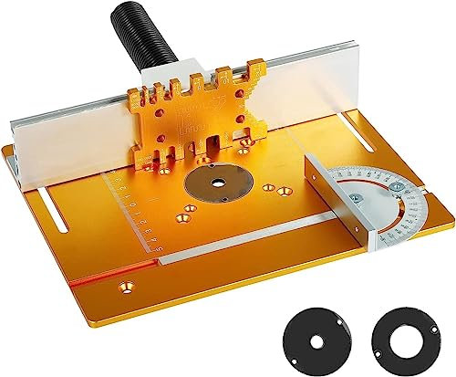 JDQTPOET Aluminum Alloy Router Table Featherboards, Router Table Mounting Plate, Attachment Perfect for Sanding, Shaping, and Trimming Edges