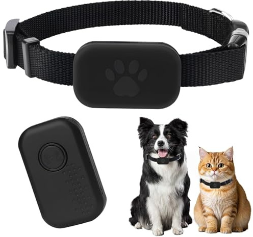 Cat Tracker Collar, Dog Tracker with No Monthly Fees, Compatible with iOS/Android, IOS/Android Compatible, Mini GPS Tracker Device for Small Cat Dogs