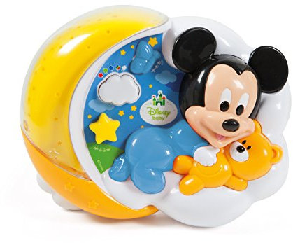 Clementoni Baby 17108 – Baby Mickey Projector Magical Stars – Early Childhood Toy Lights, Sounds and Lullabies (Batteries Included), Babies 0 Months +