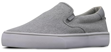 Lugz Zapatillas Clipper para Hombre, Gris Oscuro y Blanco., 40 EU