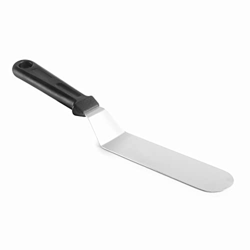 Lacor - 60482 - Spatola angolata - Acciaio inox - Manico ergonomico - 15 x 4 cm - Lavabile in lavastoviglie.