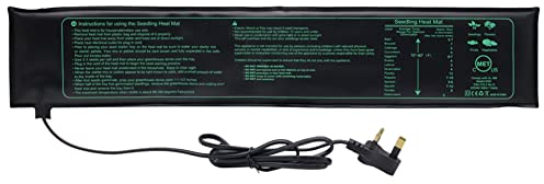 Tappetino riscaldante per piantine, resistente e impermeabile, per germinazione calda, per piantine, germinazione idroponica, serra, incubazione rettile, anfibi, animali domestici (7 W)