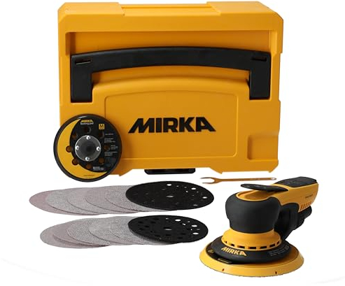 Mirka DEROS II 5650 Levigatrice eccentrica con aspirazione centrale con cassetta per abrasivi a strappo Ø 125 e 150mm / orbita 5.0mm Levigatrice orbitale / MID5650404CA