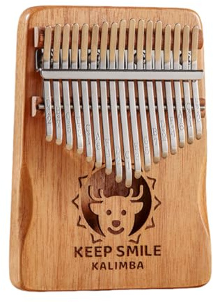 Kalimba Daumenklavier 21 Tasten/17 Tasten Finger Klavier Tragbares Musikinstrument für Anfänger, Musikgeschenke für Musikliebhaber (Hirsch, Klein)