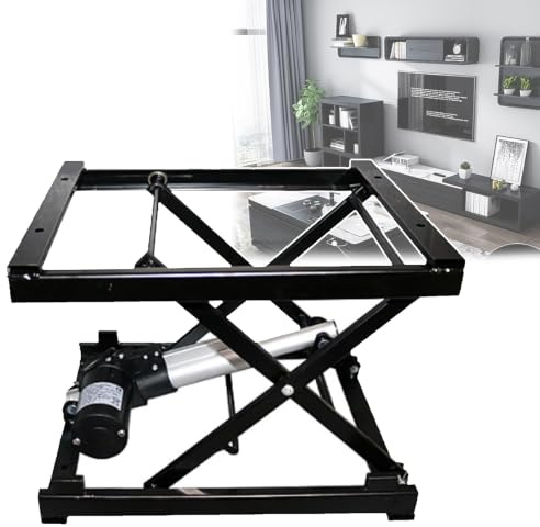 Tavolo elevatore a pantografo, tavolo elevatore a pantografo elettrico, velocità: 9-15 mm/s, portata massima 45 kg, con controller (wireless e cablato), per banco da lavoro,A