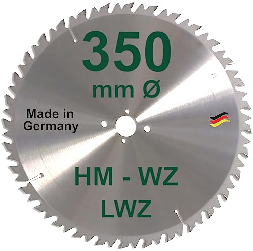 HM Sägeblatt 350 x 30 mm LWZ Hartmetall Präzision Kreissägeblatt 350mm Wechselzahn mit Spanabweiser für Naturholz Brennholz Hartholz Leimholz Wippsäge Kreissäge Kappsäge Gehrungssäge Brennholzsäge