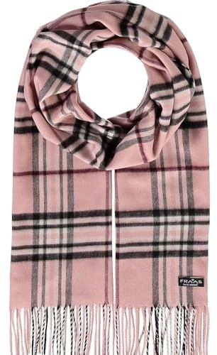 FRAAS Cashmink Schal 35 x 200 cm - Weicher als Kaschmir - Schal kariert für Damen und Herren - Perfekt für Herbst und Winter Rose