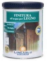 FINITURA ALL'ACQUA PER LEGNO TRASPARENTE OPACA HF2010 750 ML LINEABLU SAYERLACK