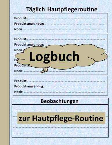 Logbuch zur Hautpflege-Routine: Verfolgen und dokumentieren Sie Ihre morgendliche und abendliche Hautpflegeroutine und entdecken Sie Produkte für Ihre Hau