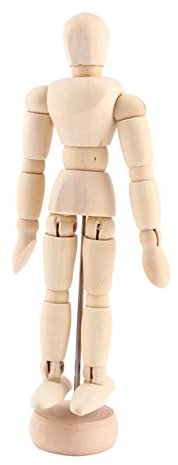 Hölzerne Kunstschaufensterpuppe, Künstlerschaufensterpuppe, Beweglich, 22 X 6 X 6 Cm, Kunstunterricht, Holzfigur, Männliche Puppe, Schaufensterpuppe, Holz, Bewegliches Modell,