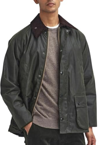 Barbour Bedale vaxjacka arkiv oliv, OLIV, 42