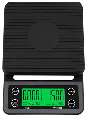 WDWDW Bilancia da Cucina Bilancia da Cucina elettrica 3Kg/0.1g Bilancia Elettronica per Alimenti e caffè Bilancia da Cucina con Display Digitale a LED per Cucinare e cuocere Forniture da Cucina