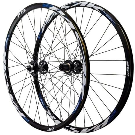 Mountainbike-Laufradsat 26/27,5/29 Scheibenbremse Schnellspanner Mountainbike-Laufräder Alu-Legierung Doppelschicht-Felge Vorder- Und Hinterrad Fahrrad Rad Für 7-12 Gang 27.5inch