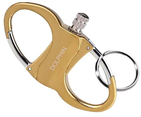 LIUYIDM Mousqueton Porte Clé Mousqueton Inox Alliage MéTallique Porte Clef Mousqueton Porte Cle,Convient Pour Les CléS de Maison, Les CléS de Voiture, L'Alpinisme en Plein Air (Or)