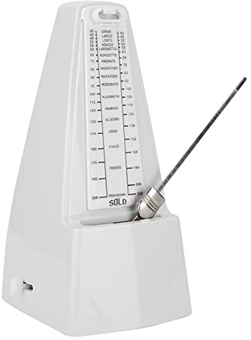 Mechanisches Metronom, Universal Pendulum Metronom Elegant Design Music Timer für Klavier, Gitarre, Geige, Schlagzeug und andere Instrumente (Weiß)