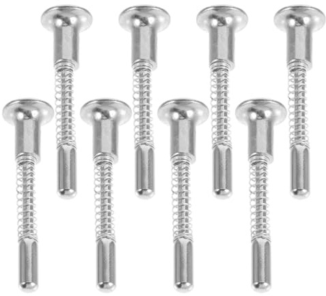 MUCKLILY 6pcs Spring-Loaded Latch Plunger Pins for Beds Wear-Resistant Screen Replacement Easy Installation Window Screen Repair Kit Multipurpose Cabinet and Furniture Catch