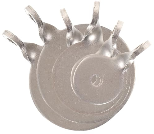 GRIRIW Objetivos de Tiro Metálicos Colgantes 6 Piezas Acero Inoxidable 304, Tamaños 2cm-3cm-4cm para Práctica al Aire Libre y Entrenamiento de Precisión