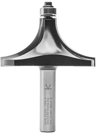 ENT 14390 avrundningsfräs Skaft (S) 12 mm, Diameter (D) 69,9 mm, NL 34,9 mm, R 28,6 mm, SL 45 mm, med kullager