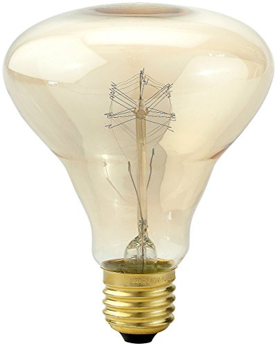 Luminea Vintage Glühbirne: Vintage-Schmucklampe, Kolben, mit gitterförmigem Glühdraht (warmweisse Kohlefaden-Lampe, Filament-Lampe mit warmweißer, Sockel)