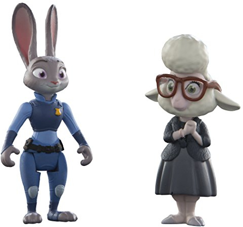 TOMY L70002EU - Zoomania Judy Hopps und May Bellwether Kleine Spielfiguren 2-er Set, Multi