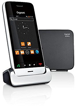 Gigaset SL930A schwarz Android Schnurlostelefon mit Tou