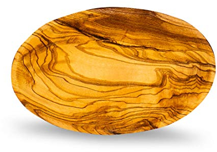 Ciotola in legno d'ulivo, ca. 12 x 8 cm, in legno, decorazione da tavolo, naturale, pezzo unico