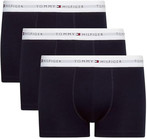 Tommy Hilfiger Boxers Caleçons Homme Lot de 3 Coton avec Stretch, Bleu (Desert Sky/Desert Sky/Desert Sky), XXL