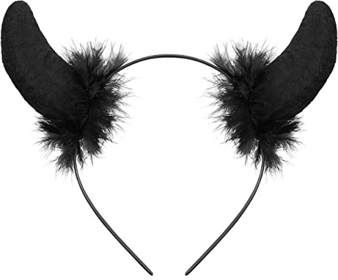 Balinco Teufelsohren Teufel Ohren Haarband Haarreif Fasching Karneval Halloween Party Kostüm Haarschmuck Stirnband Headwear Hörner
