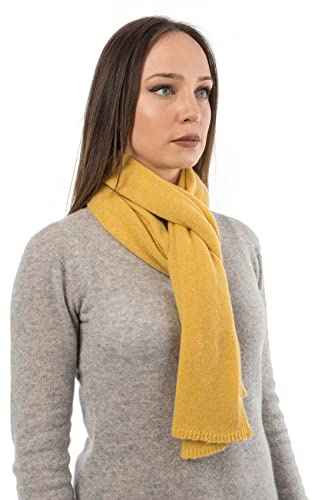 Dalle Piane Cashmere Damen Schal Uni 100% Kaschmir | Halstuch für Büro, Abend und Reisen, 165x28 cm, vier Jahreszeiten, Geschenk für Sie, Made in Italy